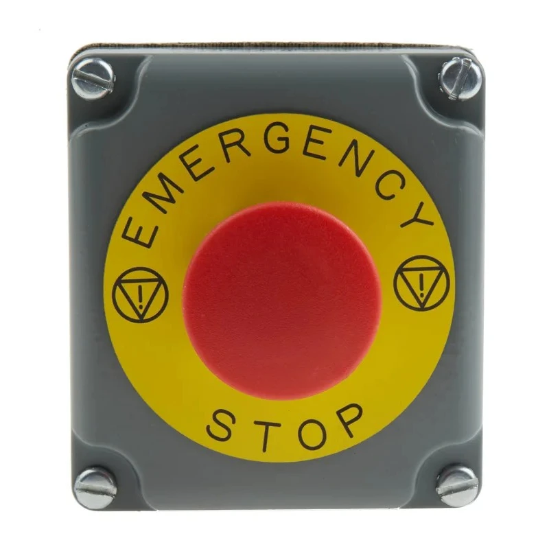 Schneider Electric Emergency Stop Push Button 1 NC Surface Mount IP66 Red Plastic Actuation Pull Release Harmony 9001TYK11