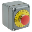 Schneider Electric Emergency Stop Push Button 1 NC Surface Mount IP66 Red Plastic Actuation Pull Release Harmony 9001TYK11