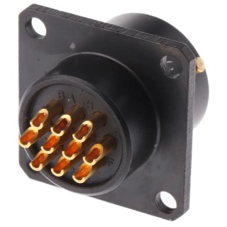 Amphenol Limited MIL Spec Circular Connector 10 Contacts 7.5A 700V Panel Mount Straight Aluminium 62LC-12E12-10PN(771)