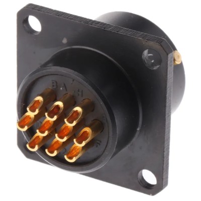 Amphenol Limited MIL Spec Circular Connector 10 Contacts 7.5A 700V Panel Mount Straight Aluminium 62LC-12E12-10PN(771)