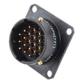 Amphenol Limited MIL Spec Circular Connector Copper Straight 19 Way Panel Mount 700V 7.5A 62LC-12E14-19PN(771)