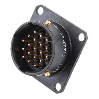 Amphenol Limited MIL Spec Circular Connector Copper Straight 19 Way Panel Mount 700V 7.5A 62LC-12E14-19PN(771)