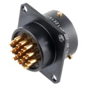 Amphenol Limited MIL Spec Circular Connector Copper Straight 19 Way Panel Mount 700V 7.5A 62LC-12E14-19PN(771)
