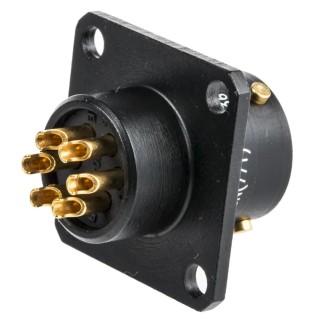 Amphenol Limited MIL Spec Circular Connector Copper Straight 6 Way Panel Mount 700V 7.5A 62LC-12E10-06SN(771)