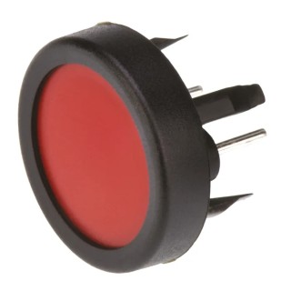 Schurter IP65 Red Tactile Switch, SPST 125mA, 24 V ac IP65