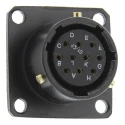 Amphenol Limited MIL Spec Circular Connector, Copper Straight 10 Way Panel Mount, 700V, 7.5A, Shell 62LC-12E12-10SN(771)