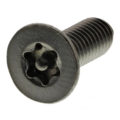 RS PRO Plain Stainless Steel Flat Tamper Proof Security Screw M4 x 12 mm 621-2546