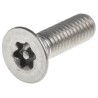RS PRO Plain Stainless Steel Flat Tamper Proof Security Screw M6 x 20 mm 621-2603