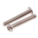 RS PRO Plain Stainless Steel Button Tamper Proof Security Screw M3 x 20 mm 621-2653