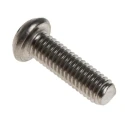 RS PRO Plain Stainless Steel Button Tamper Proof Security Screw, M6 x 20 mm 621-2710