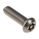 RS PRO Plain Stainless Steel Button Tamper Proof Security Screw, M6 x 20 mm 621-2710