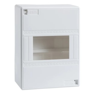 Schneider Electric Lockable Opale Opale mini 1 Phase Distribution Board, Plastic, 4 Way 13394