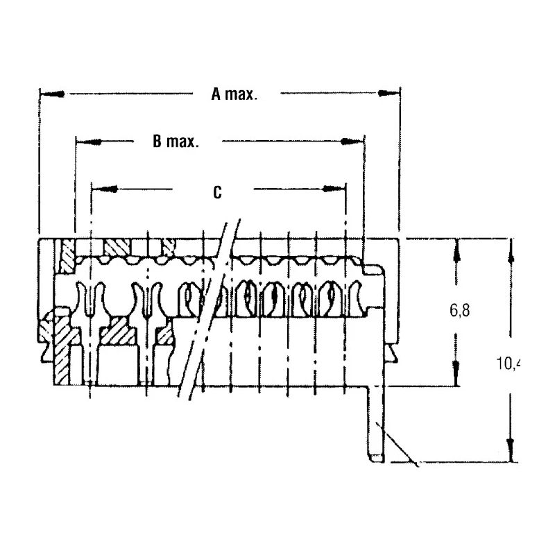 TE Connectivity 18-Way IDC Connector Male for Cable, 2 Row 8-215083-8