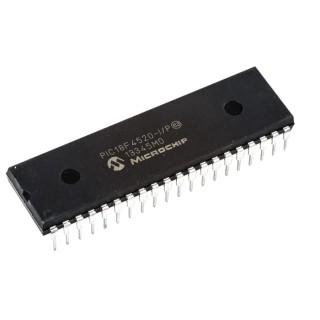 Microchip 8 bit PIC Microcontroller 40 MHz 32 kB FLASH 256B Additional FLASH PIC18F4520-I/P
