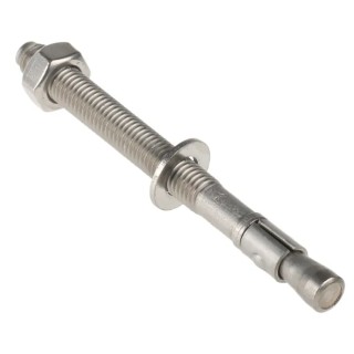 RS PRO Stainless Steel Captive Stud Through Bolt Anchor M8 Thread Size 95 mm Length 8 mm Drill Diameter 622-1950