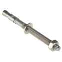 RS PRO Stainless Steel Captive Stud Through Bolt Anchor M8 Thread Size 95 mm Length 8 mm Drill Diameter 622-1950