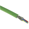 HARTING Cat5 Shielded Screened Ethernet Cable 4 Core, Green PVC Jacket 100 m Cat5 