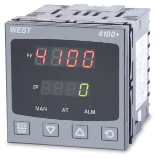 West Instruments DIN Rail PID Temperature Controller 1 Input, 1 Output Linear 240V ac/dc On-Off P4100-2700-020R