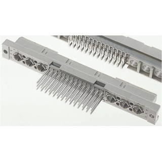 ERNI DIN 41612 32 Way 2.54 mm Pitch Type C/2 Solder Termination Class C2 3 Row Female Straight Connector 294.711 / 294711-E