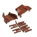 TE Connectivity Strain Relief Kit for use with Metrimate Square Grid Plugs & Receptacles 207088-1