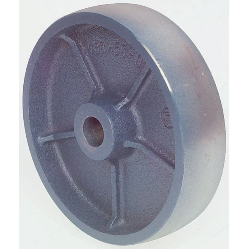 LAG Blue Cast Iron Trolley Wheel 200mm Diameter 50mm Width Plain Bore 25mm 1500kg Load Capacity 1015