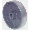 LAG Blue Cast Iron Trolley Wheel 200mm Diameter 50mm Width Plain Bore 25mm 1500kg Load Capacity 1015