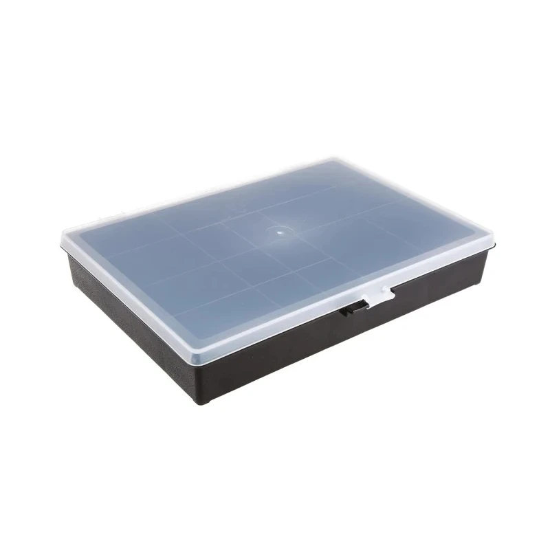 Raaco 14 Cell Black Polypropylene Compartment Box 55 mm x 332 mm x 254 mm 132466