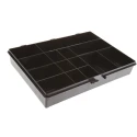Raaco 14 Cell Black Polypropylene Compartment Box 55 mm x 332 mm x 254 mm 132466