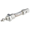 SMC Pneumatic Piston Rod Cylinder, Aluminium Alloy Body, Clevis Mount, Double Acting, 10 mm Stroke, M6 Male Rod Thread CD85