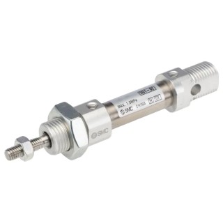 SMC Pneumatic Piston Rod Cylinder, Aluminium Alloy Body, Clevis Mount, Double Acting, 10 mm Stroke, M6 Male Rod Thread CD85