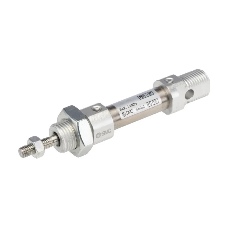 SMC Pneumatic Piston Rod Cylinder, Aluminium Alloy Body, Clevis Mount, Double Acting, 10 mm Stroke, M6 Male Rod Thread CD85