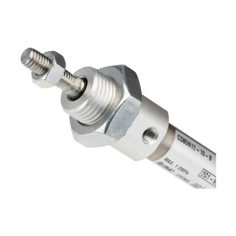 SMC Pneumatic Piston Rod Cylinder, Aluminium Alloy Body, Clevis Mount, Double Acting, 10 mm Stroke, M6 Male Rod Thread CD85