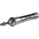 SMC 25 mm Pneumatic Roundline Cylinder Both Ends Tapped Rubber Cushion Aluminium Alloy Body CD85 Series 
