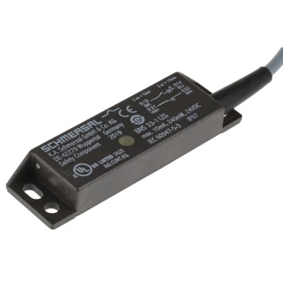 Schmersal Magnetic Non-Contact Safety Switch Plastic Housing 24V DC NO NC Cable BNS33