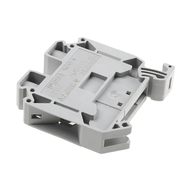 Phoenix Contact Feed Through Terminal Block UT 16 Series, Grey, 1-Level, Screw Termination, 1kV, 76A, ATEX Certified 3044199
