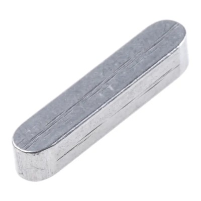 RS PRO Steel Feather Key 20 mm Length 4 mm Width 4 mm Height Model 302-4015
