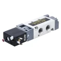 EMERSON ? ASCO Pneumatic Solenoid Valve 5/2 Function, G 1/8 Thread, Manifold Mount, 24V dc, 52000001