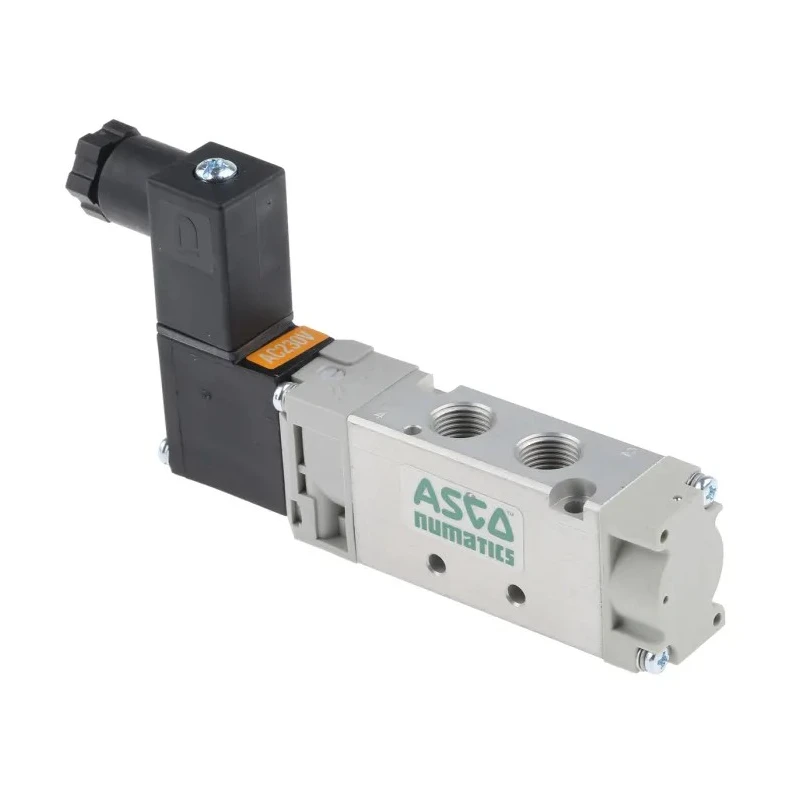EMERSON ? ASCO Pneumatic Solenoid Valve 5/2 Solenoid G 1/8 520 Series 230V ac 52000004