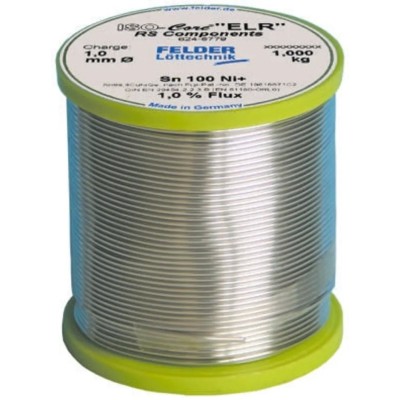 Felder Lottechnik Lead Free Solder Wire 1 mm Diameter 227 °C Melting Point 5540941040 1037