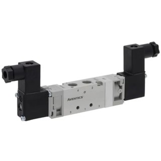 EMERSON ? ASCO Pneumatic Solenoid Valve 5/2 Function G 1/8 Port, 230V AC, Anodised Aluminium Body, 520 Series 52000008