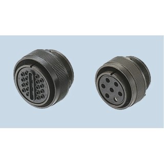 JAE Industrial Circular Connector, 22 Contacts, Cable Mount, 39.3 mm Size, Socket Female, IP67 Rated, Aluminium Alloy JL04V