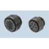 JAE Industrial Circular Connector, 22 Contacts, Cable Mount, 39.3 mm Size, Socket Female, IP67 Rated, Aluminium Alloy JL04V