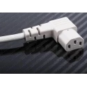 RS PRO IEC C13 to CEE 7/7 Power Cord 2.5 m Grey PVC 250V 10A 626-6717