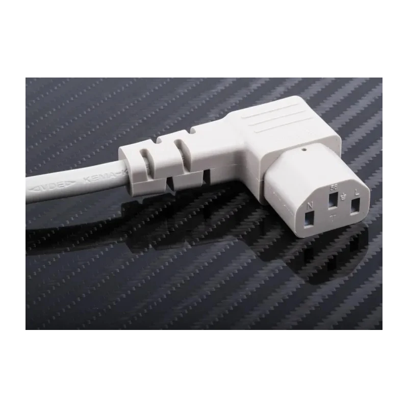 RS PRO IEC C13 to CEE 7/7 Power Cord 2.5 m Grey PVC 250V 10A 626-6717