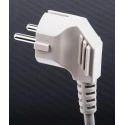 RS PRO IEC C13 to CEE 7/7 Power Cord 2.5 m Grey PVC 250V 10A 626-6717