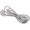 RS PRO IEC C13 to CEE 7/7 Power Cord 2.5 m Grey PVC 250V 10A 626-6717