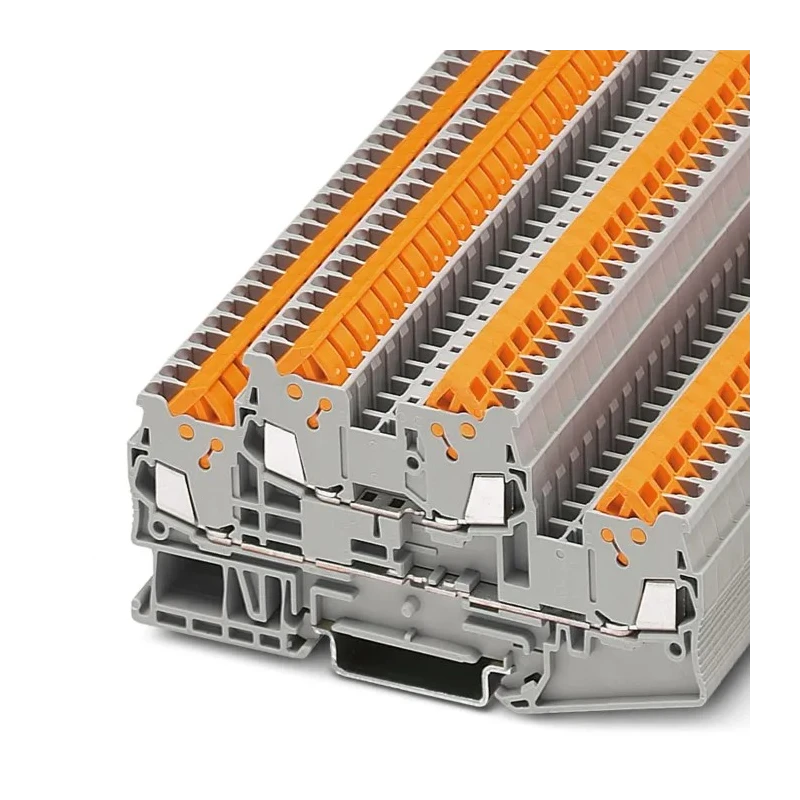 Phoenix Contact Double Level Terminal Block QTTCB 1.5 Series 0.25 to 1.5 mm² Wire Grey 500V 17.5A 3205116