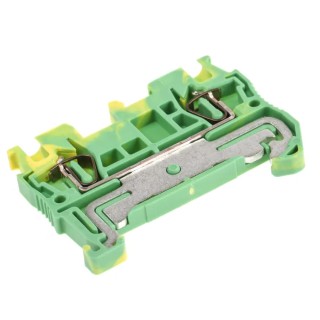 Phoenix Contact Earth Terminal Block ST 1.5-PE Series 6kV, Spring Cage, 0.08 mm² to 1.5 mm², 1-Level 3031513