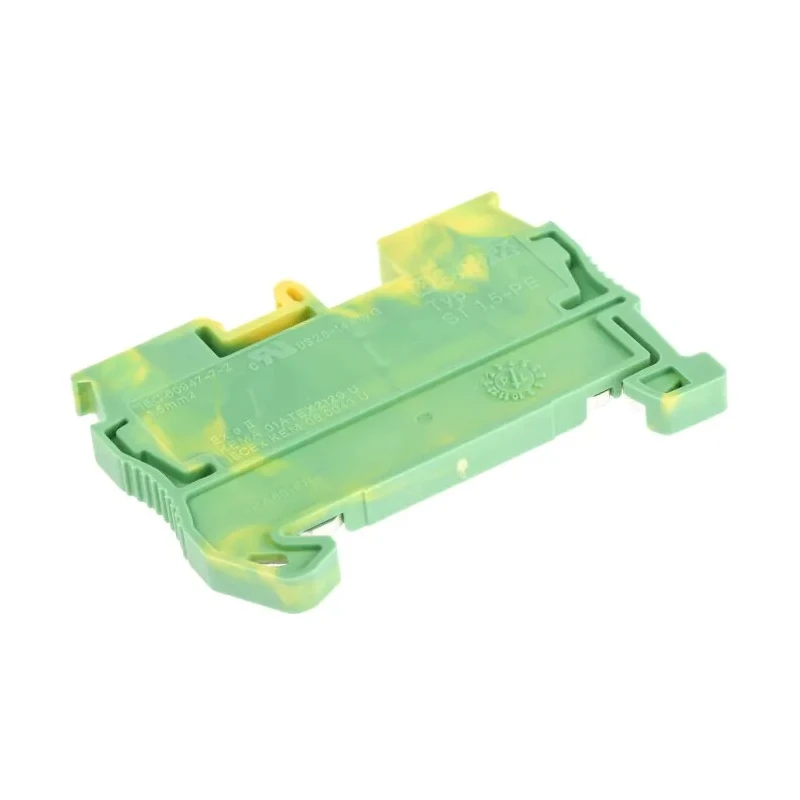 Phoenix Contact Earth Terminal Block ST 1.5-PE Series 6kV, Spring Cage, 0.08 mm² to 1.5 mm², 1-Level 3031513