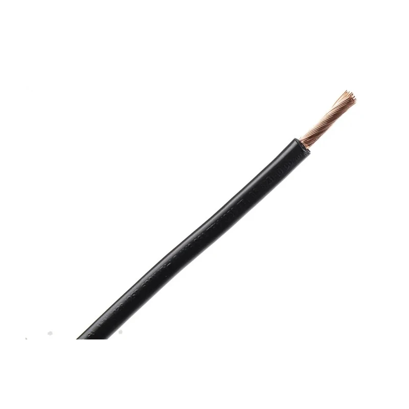 RS PRO Black 10 mm² Tri Rated Hook Up Wire, 8 AWG, 72/0.4 mm Core Strands, 100 m Length, Polyvinyl Chloride 628-5320